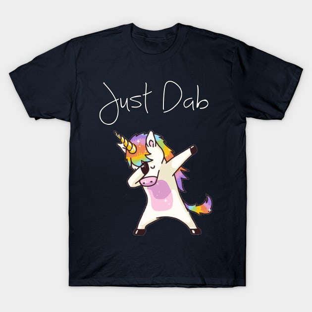 Unicorn Just Dab T-Shirt by asilentcowbell